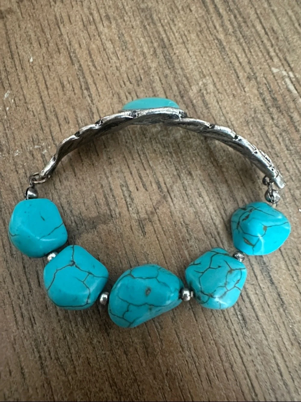 Turquoise Western-style Boho Elastic Bracelet